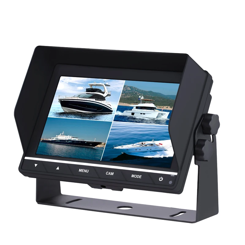 720/1080P AHD monitor 3CH 4 CH input Video Screen With Touch Button Control