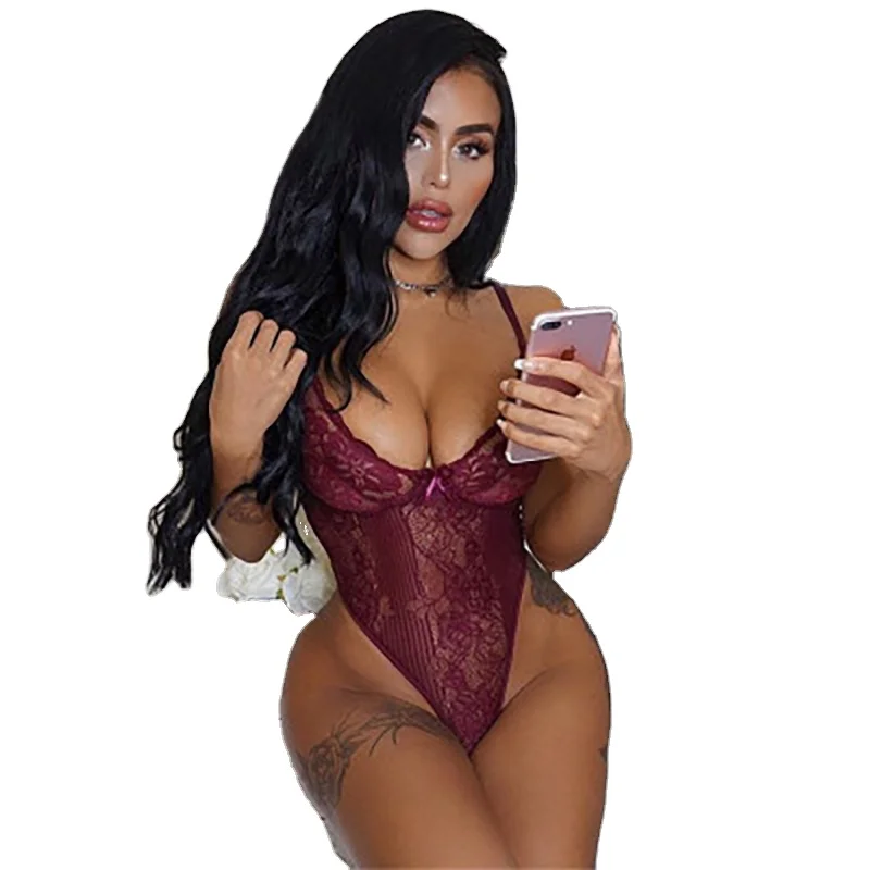 
Sexy High Quality Women Underwear Lace Solid Hot Women Lingerie Bodysuit 