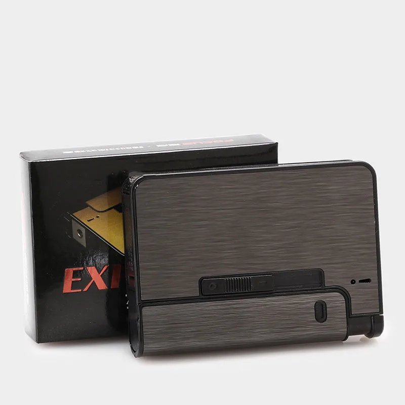 2023 Hot Wholesale Supply Focus Automatic Cigarette Case Lighter Cigarette Case