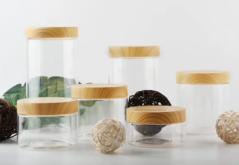  Plastic Transparent Empty Makeup Jar Pot Refillable Sample Bottles Travel Face Cream Lotion Cosmetic