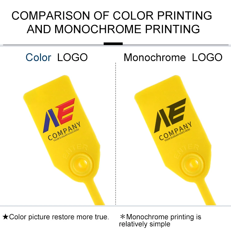 Clothing tag Printed Label Custom Logo padlock plastic zip tie Security seal tamper proof disposable Anti-theft deduction