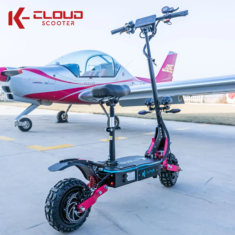 For Sale 60V E Scooter 5600W 6000W 150Kg Load Trotinette Slectrique Waterproof 11 Inch With Suspension