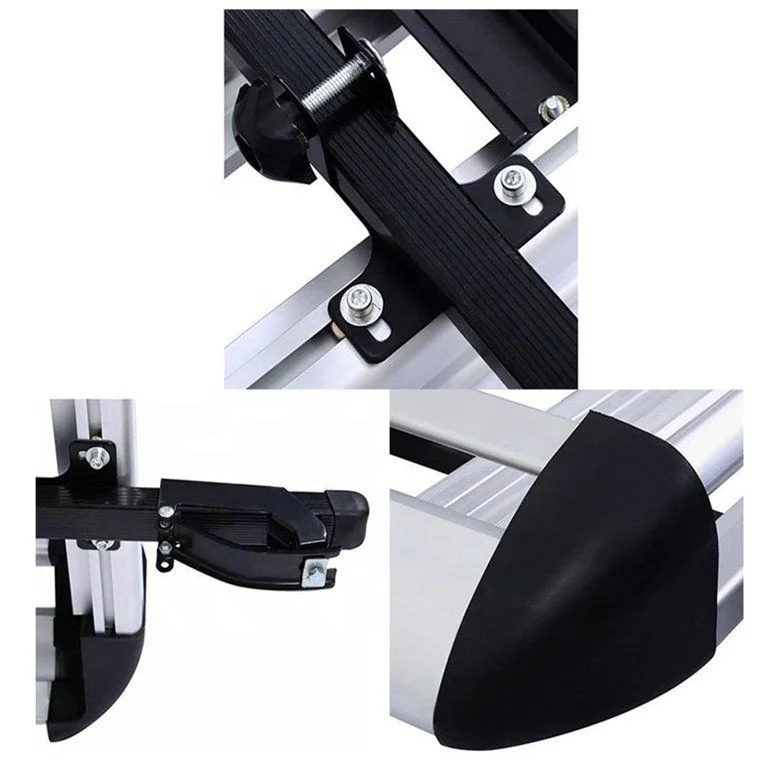 Silver Bike Aluminum Top Cargo Rack/Basket Car Roof Rack 4x4 Universal Car Roof Racks For volvo Toyota Prado Id4 Jeep Suv Cars