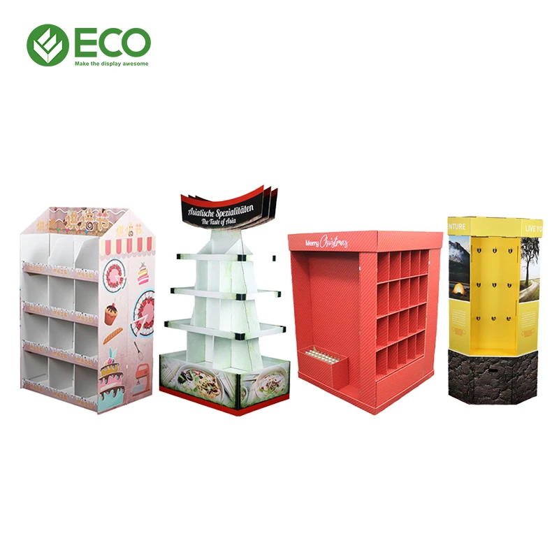 New Design Cardboard Car Shaped Display Rack Toy Car Display Stand Supermarket Pallet Display