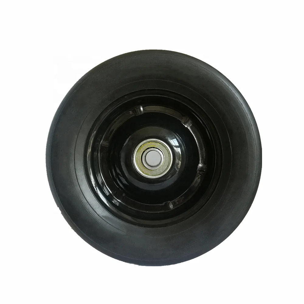 8 inch solid rubber wheel tire with bearing for wheelbarrow