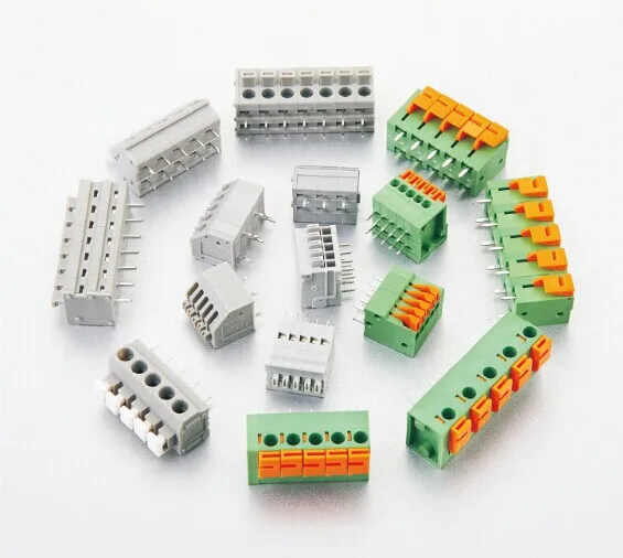 New design 10.0mm pitch high voltage and current double level pin header PCB spring Terminal Block Connector WJ240R-10