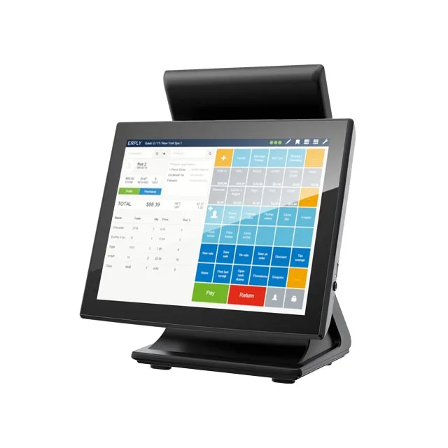 New 15 Inch Dual Touch Screen windows Pos Systems Touch Screen Pos Cash Register Pos Machine