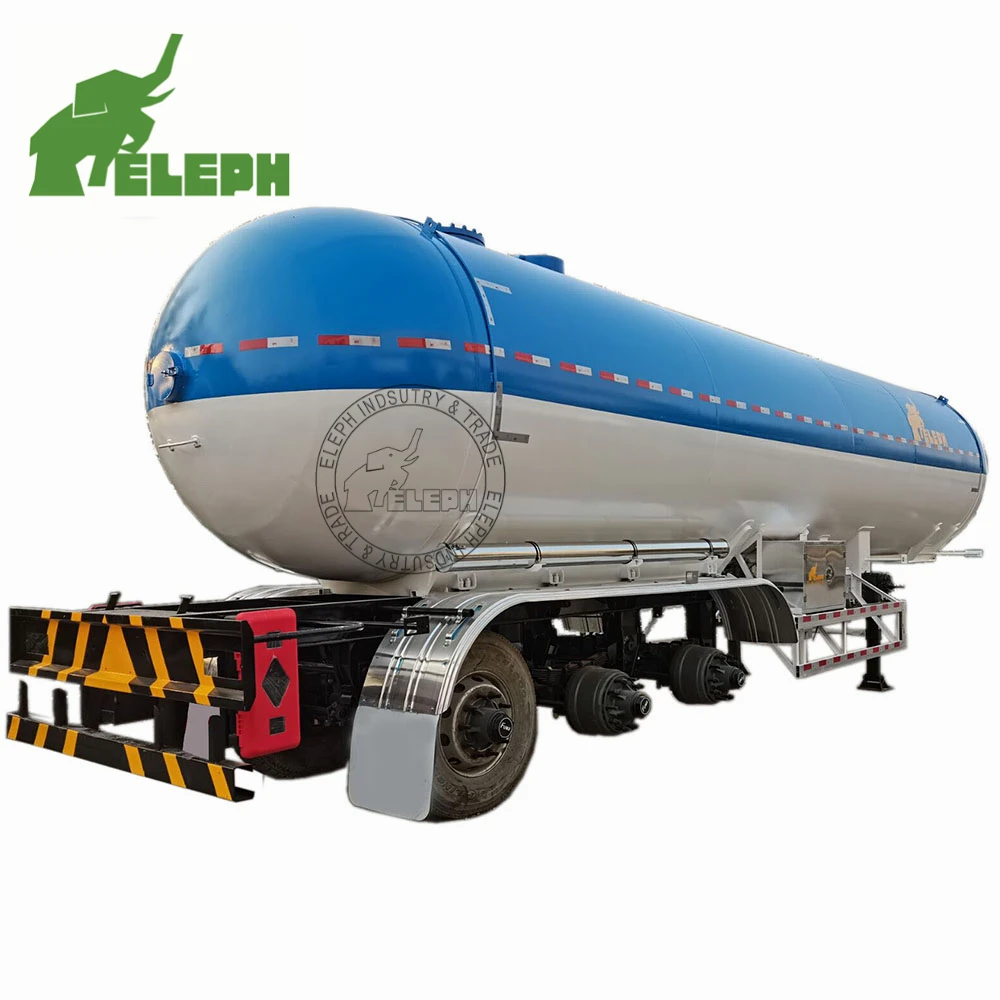 Eleph Verified Pro 3 Axle 60.72CBM LPG Liquid Ethane transport fuel tanker semi-trailer