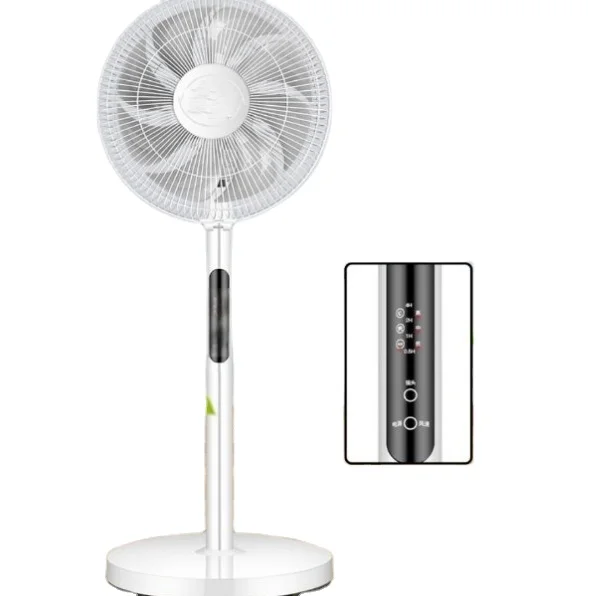 New platform floor fan remote control vertical electric fan household silent office shaking head fan