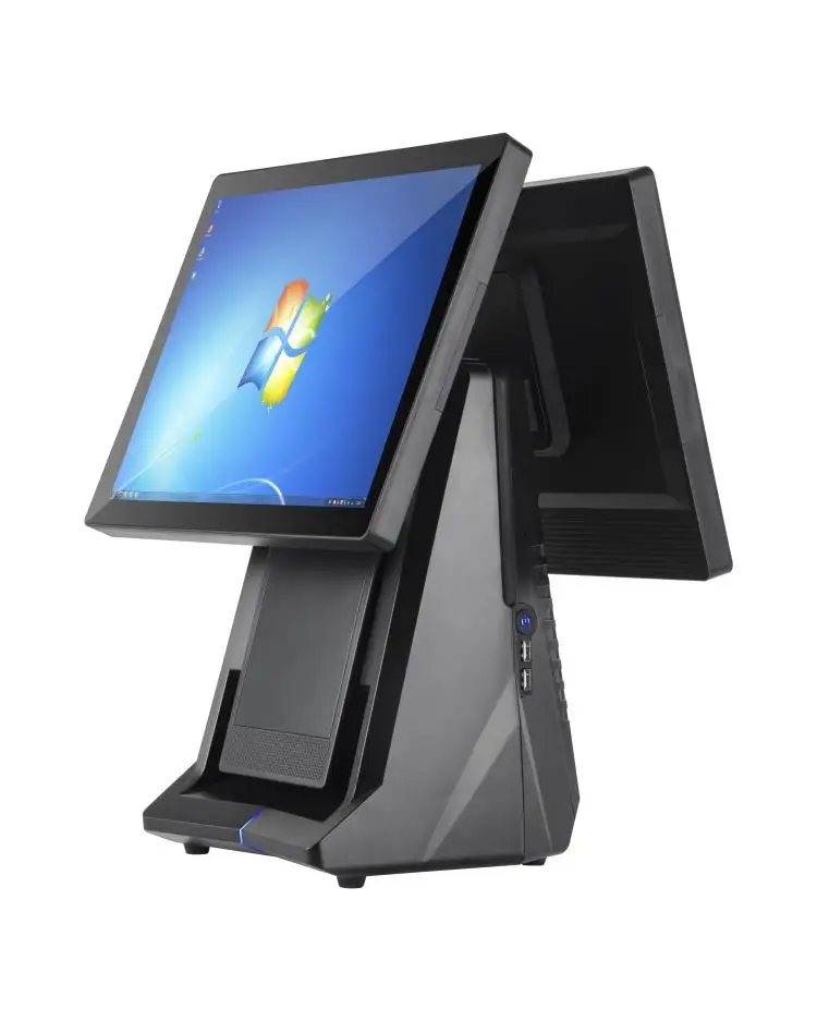 High Resolution Dual Screen Touch Supermarket Retail With Software Machine Cash Register Pos System
