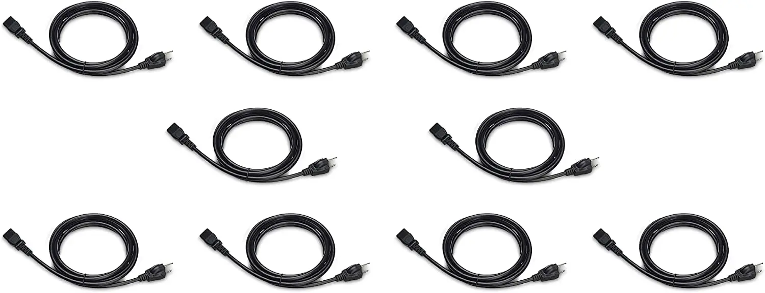 Нам силовой кабель 3 штифта шнур питания, chengken Компьютер ТВ, в ассортименте 3 зубец Шнур питания переменного тока, силовые кабели