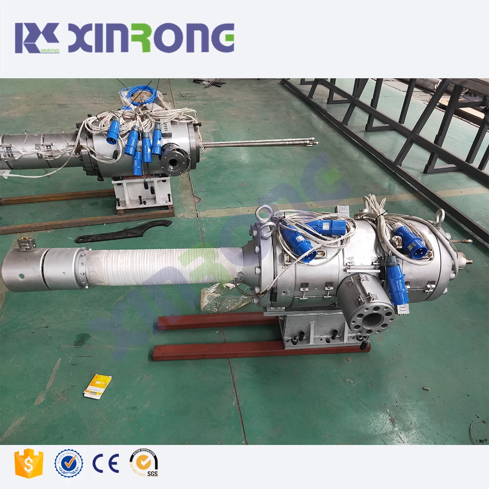 China 2 layers drainage corrugated pipe extruder for double wall corrugated pipe making machine