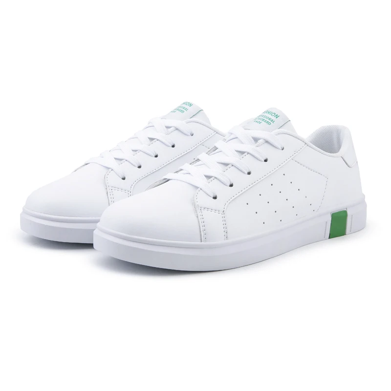 2021 Hot Sale Mens Fashion Leather White Casual Shoes Sneakers Dubai Shoes