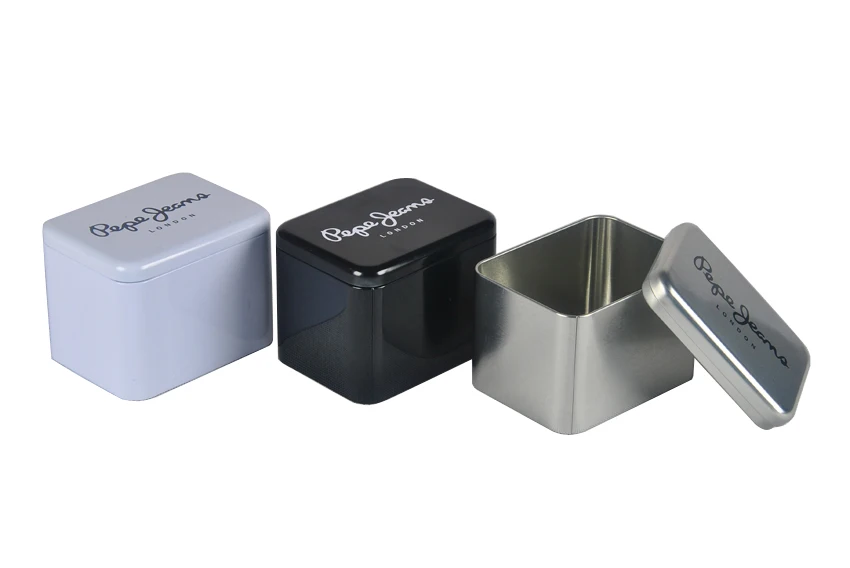 metal tin watch storage tin box