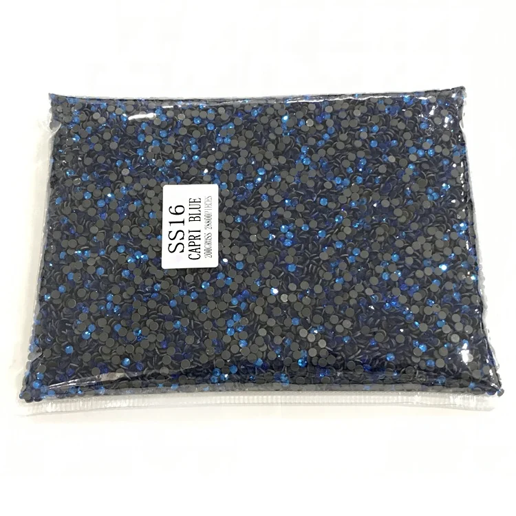 wholesale hotfix rhinestones bulk DMC hotfix crystal capri blue stone rhinestone iron on for garment dresses shoes