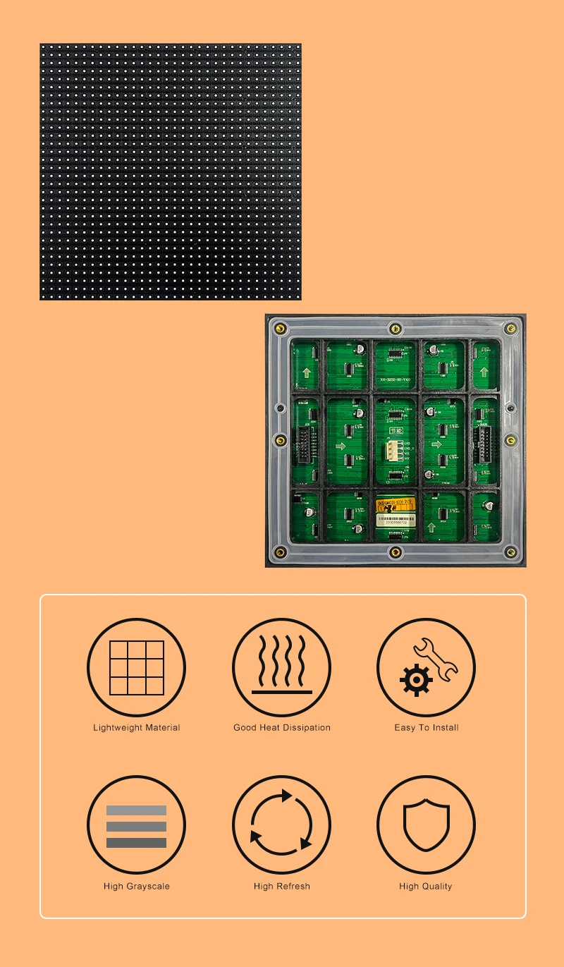 P4 P5 P6 P8 P10 mm Single Color Gas Station Screen Outdoor LED Display Waterproof Screen Panel