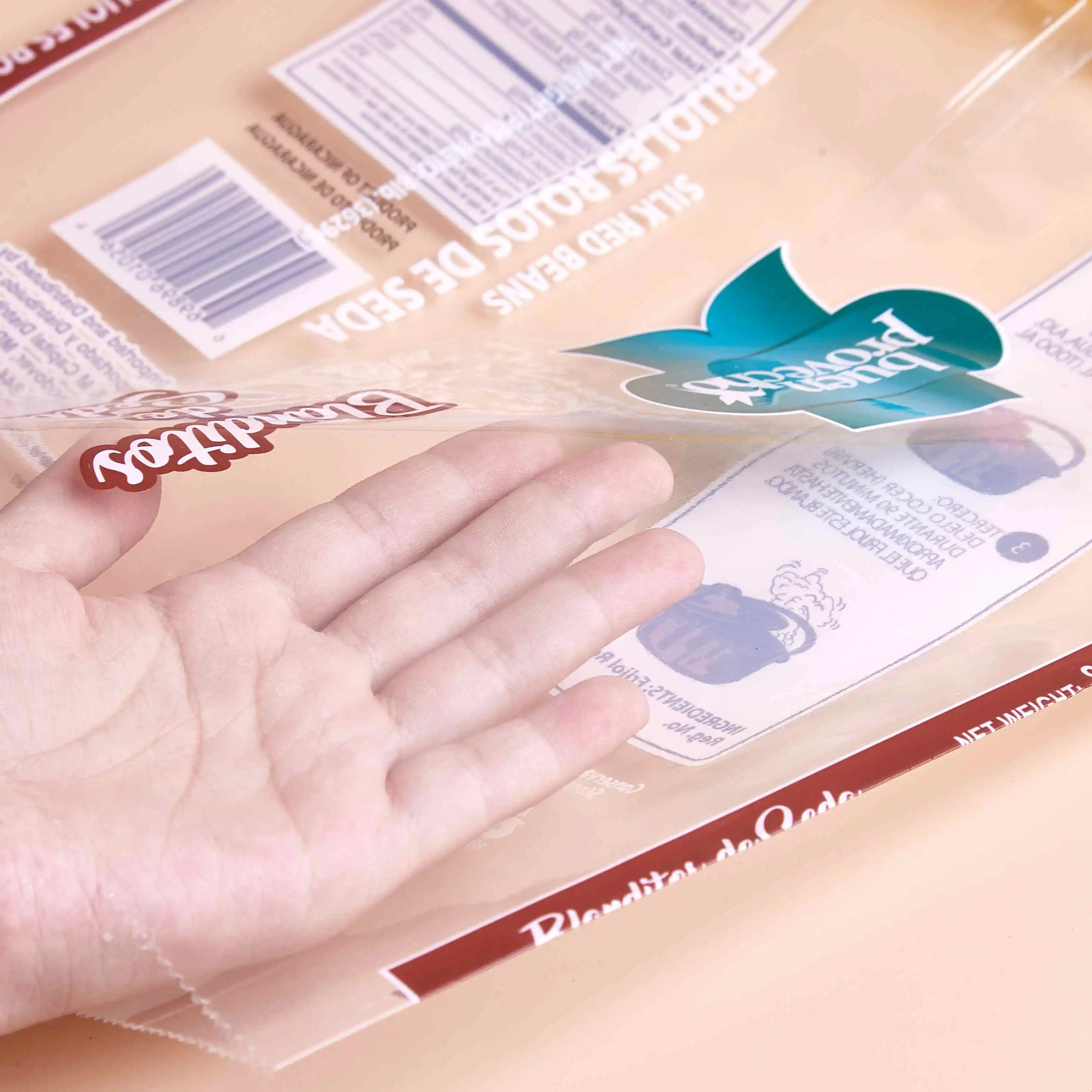 China manufacturer food grade laminated bags custom printed biscuit back center seal plastic bag for snack