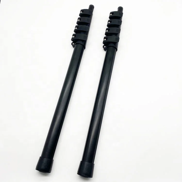 Aluminum extension support pole for boat cover