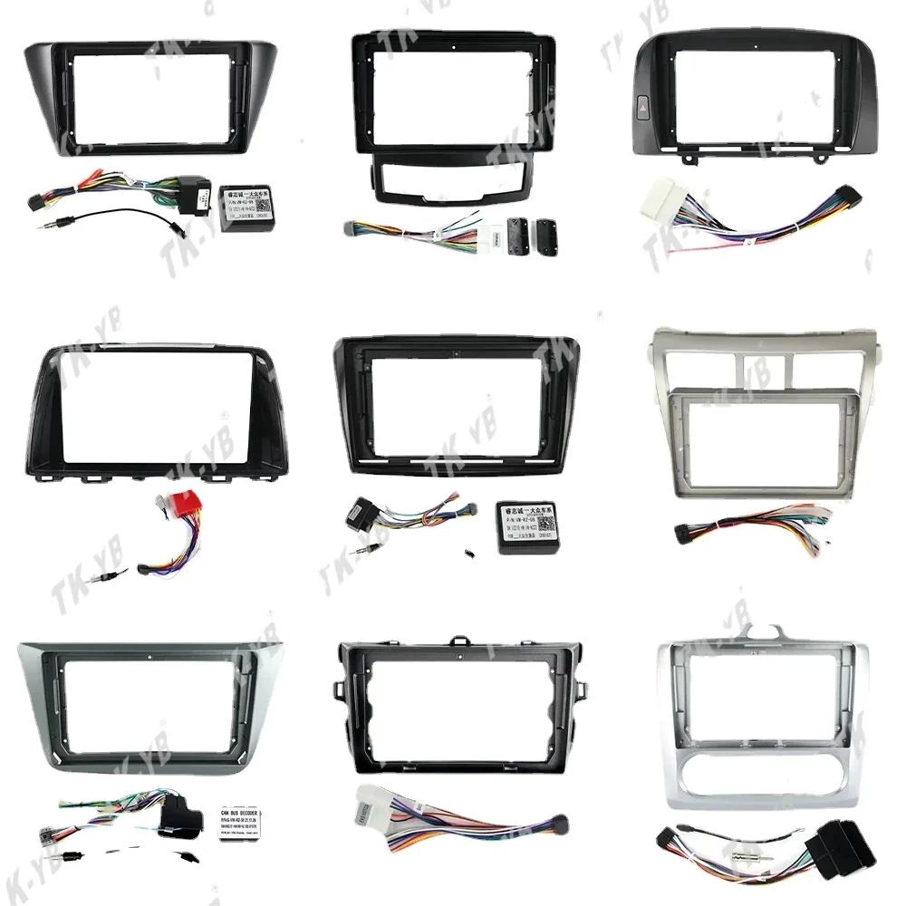 Простая мягкая радиорамка LHD Toyota 10 1 дюймов комплект Dash Hilux автомобильный DVD-плеер 2019 Ford Territory черный