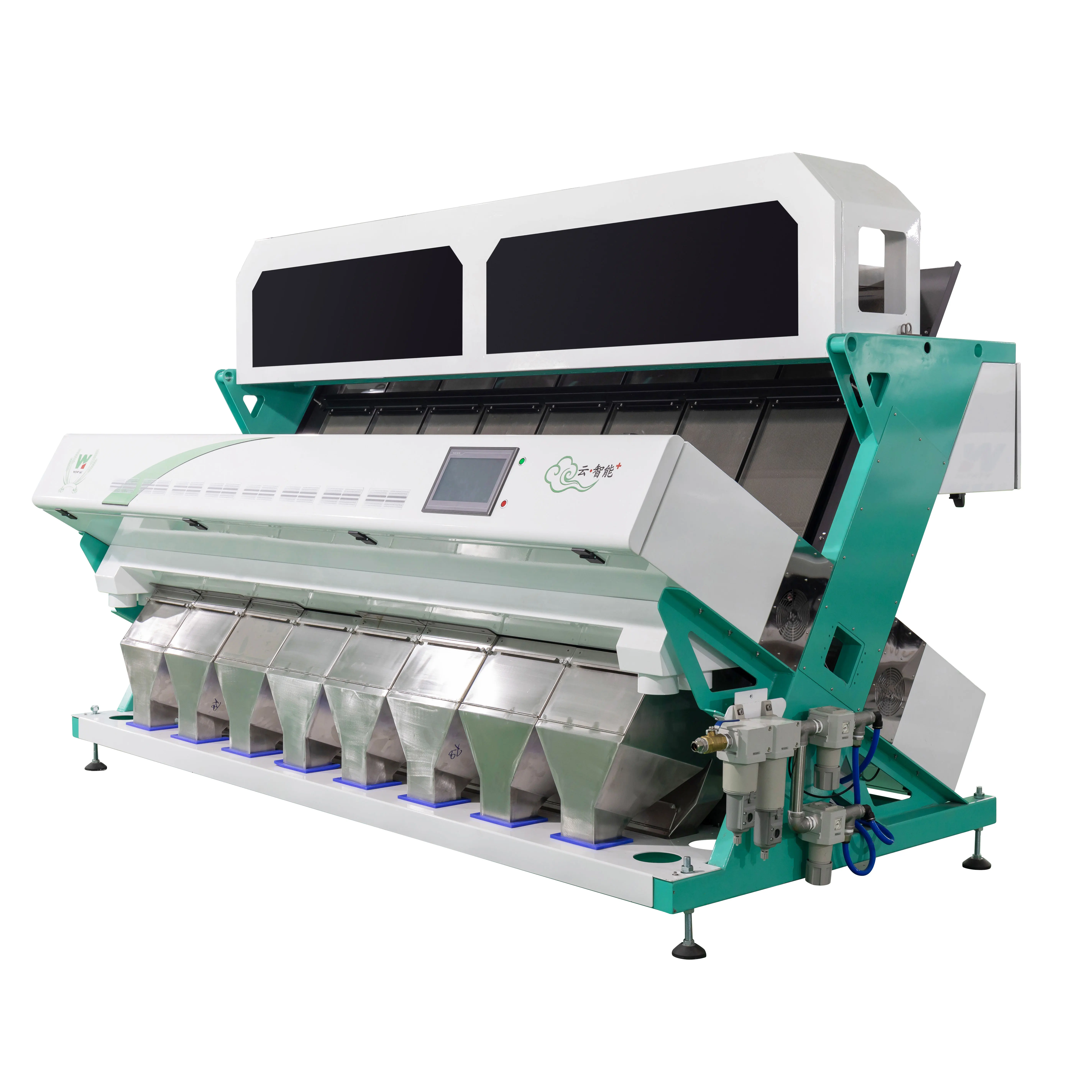 High resolution optical electric plastic color sorting machine plastic color sorter for PET pellets colour sorter machine