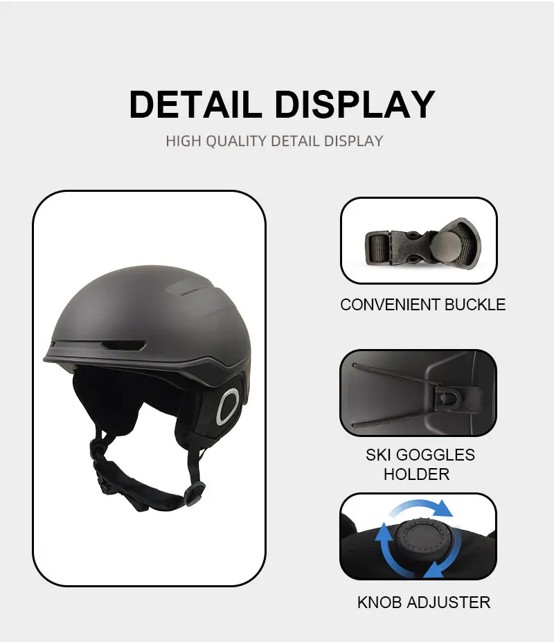 Yoloon nice fit ski helmet Winter Outdoor Sports Helmet For Protection For Skiing Safety Ski Snow Snowboard Helmet