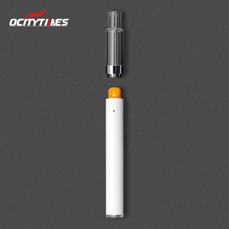 Custom all glass 1ml cbd vape pen packaging cbd oil vape pen with USB port
