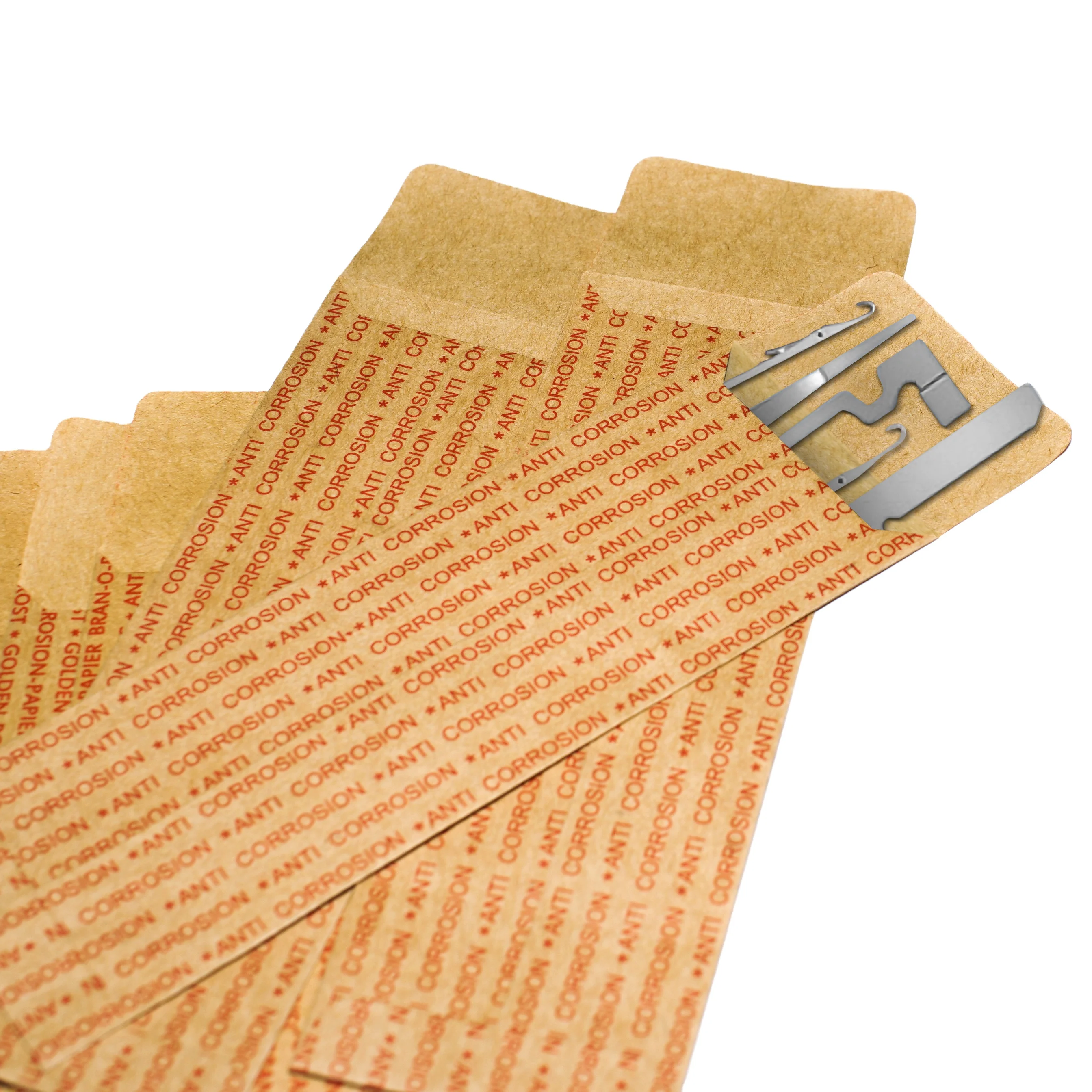 VCI kraft paper bag for textile industry spindles cradles steel rings travellers knitting needles anti corrosion paper bags