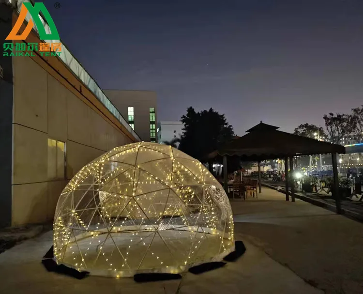 Hot sale ready to ship luxury transparent garden igloo dome tent