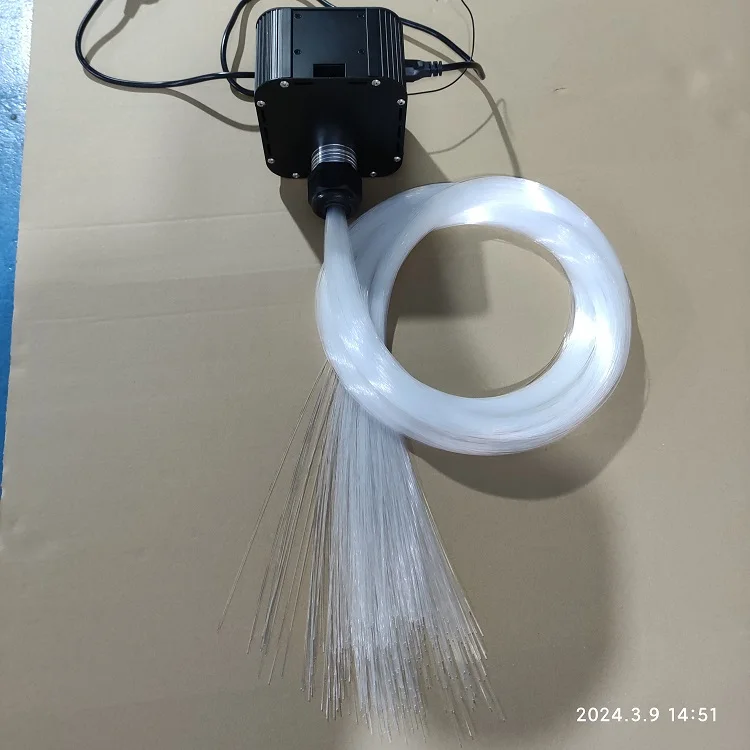 2 sizes fiber 27W AC220V RGB fiber optic lights kits 400+200pcs 3meters (0.75mm +1.5mm) fiber optic with twinkle for room ceiling star