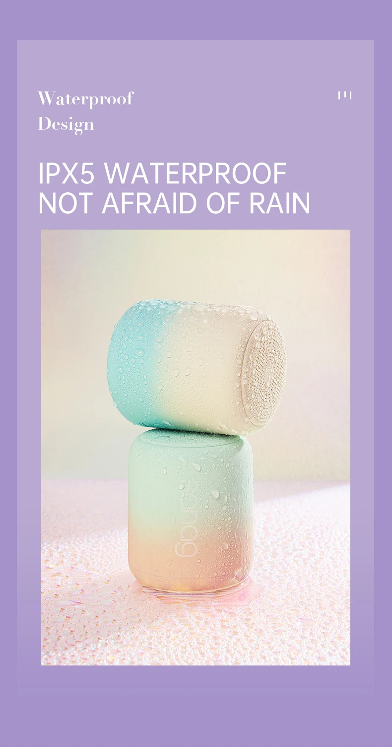 X6S-1 Dreamy Color Style Subwoofer Hifi Sound Quality Waterproof Wireless Speaker Portable Mini Blue tooth Speaker