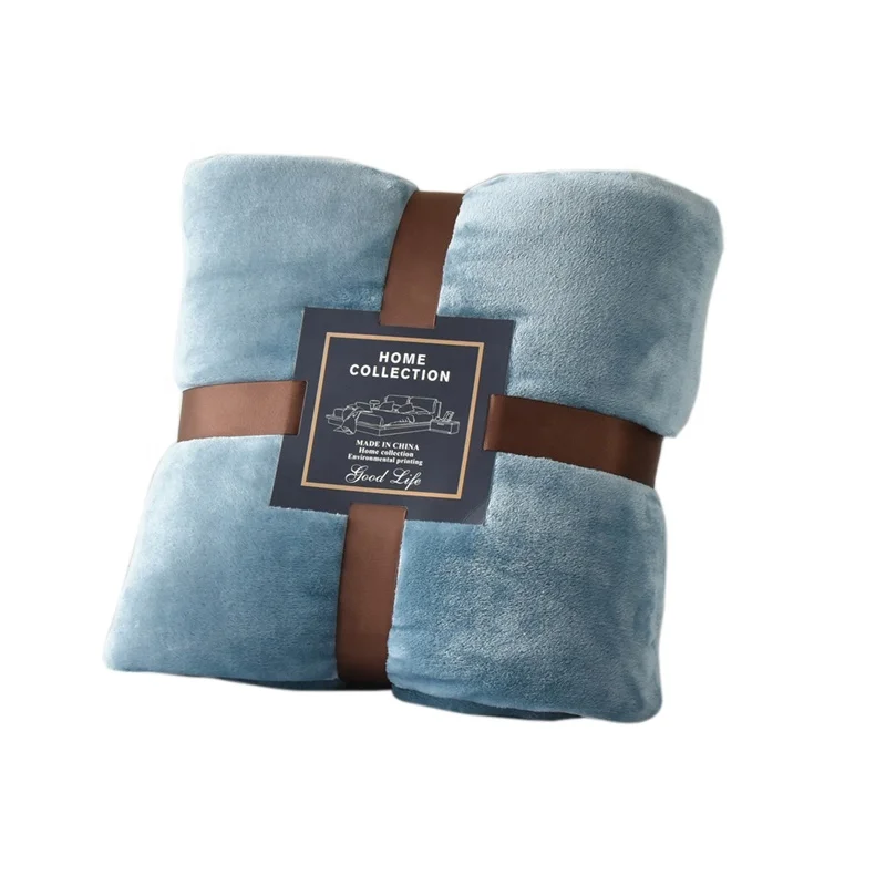 Customized wholesale of 60 * 80 inch double blanket, comfortable and soft sofa, portable cover blanket
