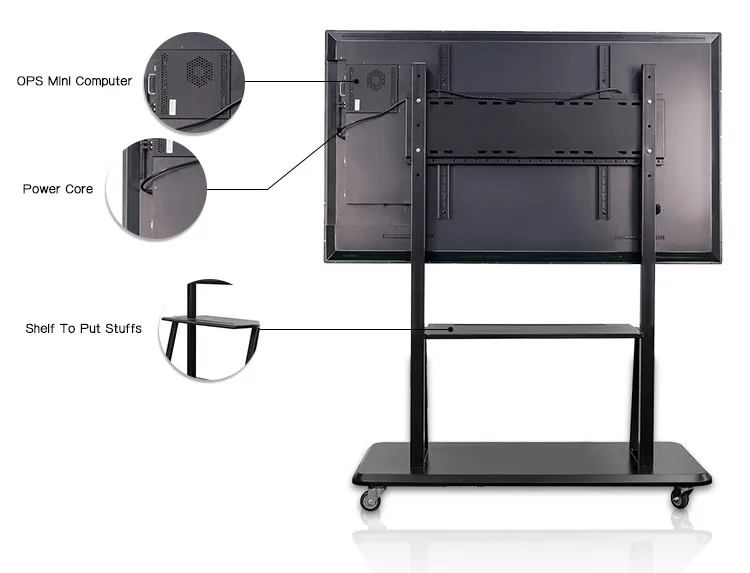Ultra-Thin Interactive Whiteboard All-in-One Smart Board Kiosk Touch Screen Monitor Cheap and Multimedia
