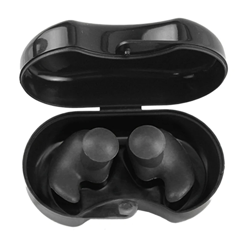
Swimming Earplugs Waterproof Reusable Silicone Ear Plugs for Swimmers Showering Bathing 