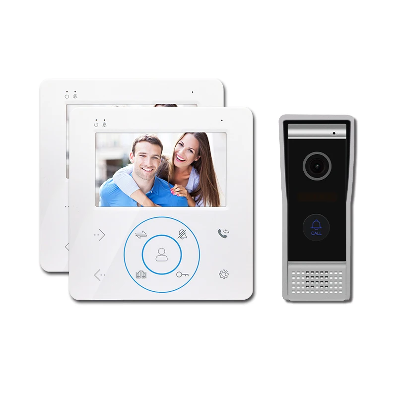 Cheap 4 wire villa video door phone audio doorbell commax compatible