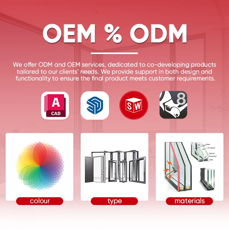 Exterior Commercial Store Door Aluminum Low-e glass Swing Front Hinged French Terrace Door with Sidelights