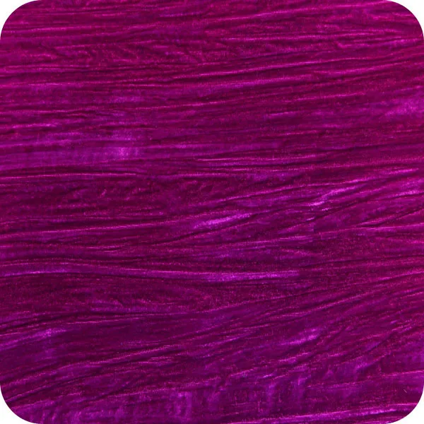 100%Polyester, micro velvet-5000/9000, solid dyed with crinkled, crushed, creased, crown/eagle velvet, recycled velvet
