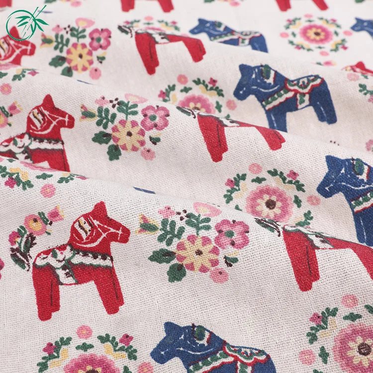 
Keqiao manufacturer pigment printed textiles 100% polyester plain recycle fabric 