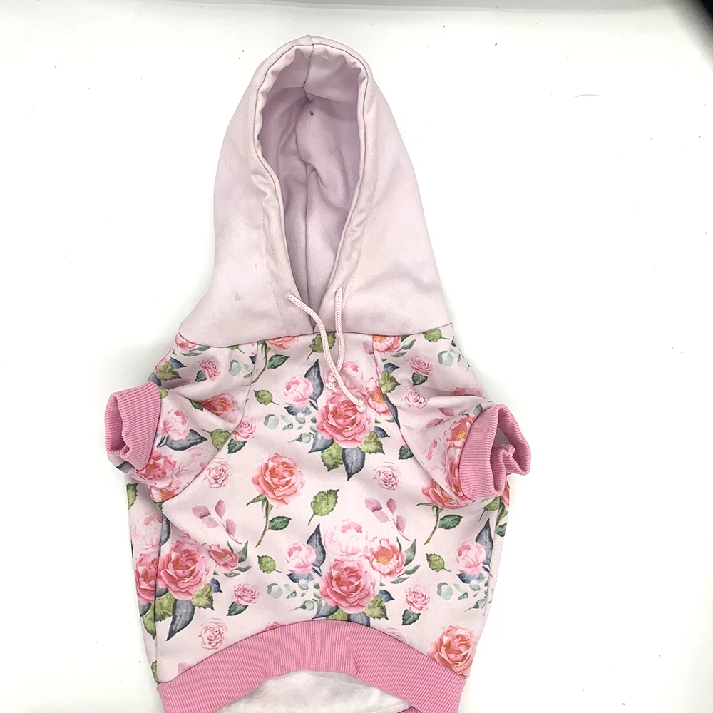 Hot Sale Custom Fashion Soft Custom designer Dog Clothes Pet Dog Coat Jacket Cosy Sweatshirt Dog hoodie