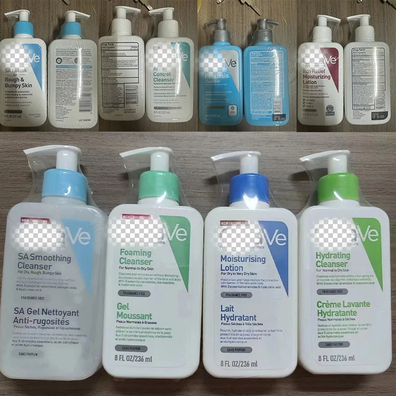 Ceraves Body Moisturizing Lotion Face Blemish Control limpiador exfoliant SA Smoothing Hydrating Foaming Facial Cleanser 236ml