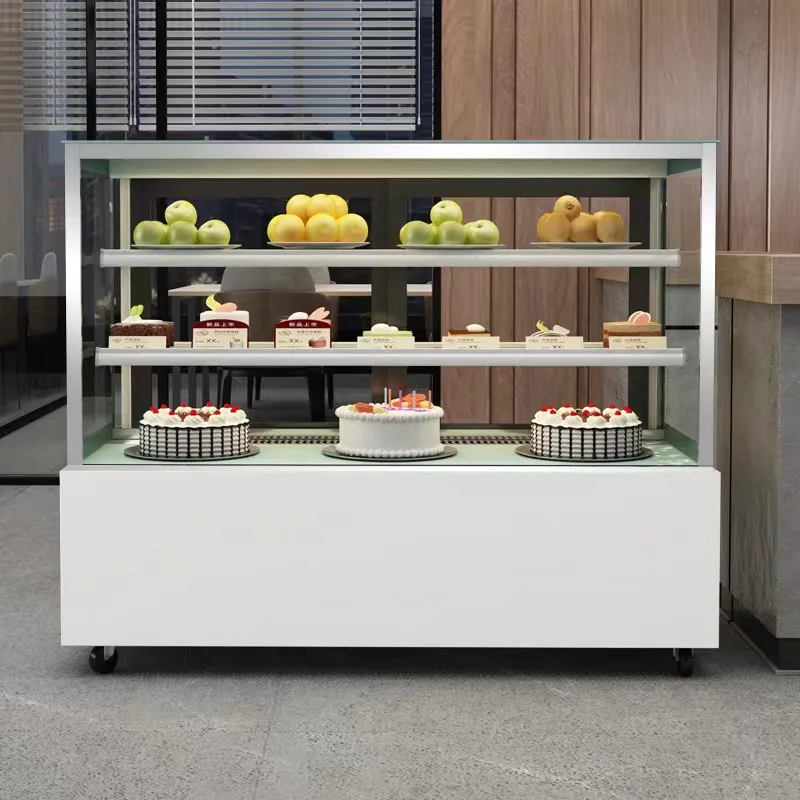 Professional modern commercial equipment pastry refrigerated table top bakery showcase cake display cabinet