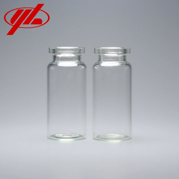 10ml Clear or Amber Pharmaceutical Injection Crimp Top Neck Tubular Glass Bottle Vial