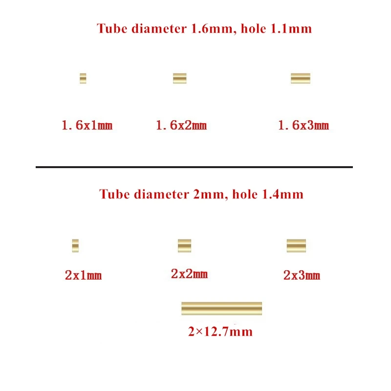 GP Crimp Beads End Tube 14K Gold Filled for 14kgf jewellery permanent jewelry chains making DIY Connectors