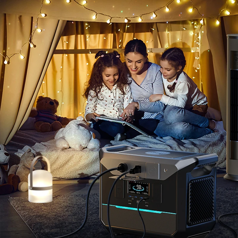 Lithium LiFePO4 1500W Power Bank Camping Solar Portable Power Station 1500W