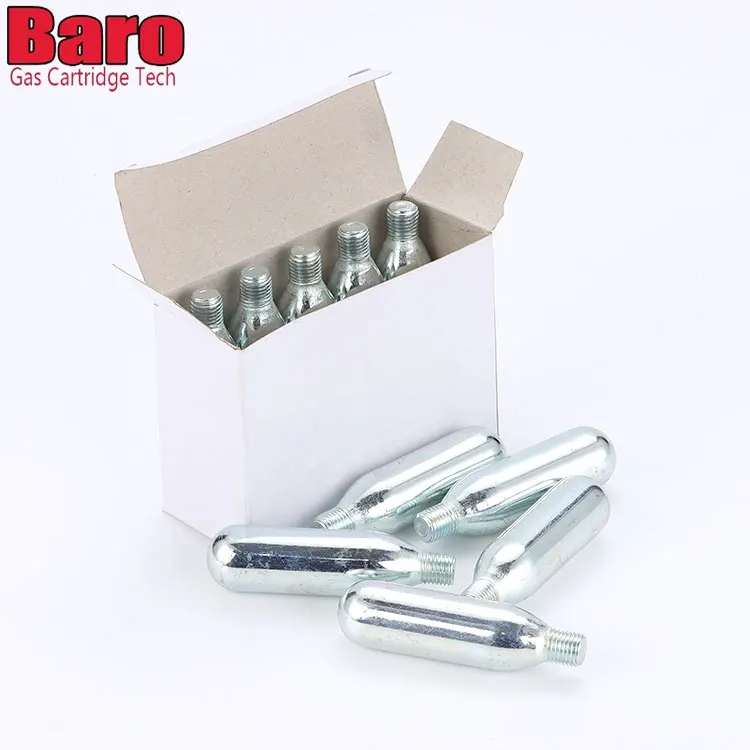 Factory Wholesale Soda Machine Gas Bottle Air Tanks Refillable 8g CO2 Cartridge 8g Mini CO2 Gas Cylinder