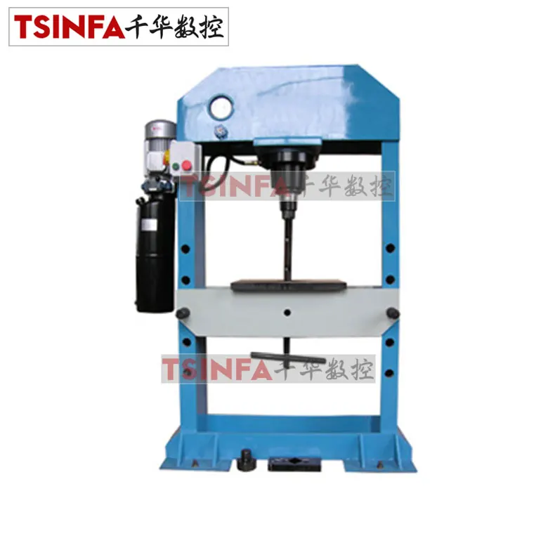 TPS-10 High Quality Electrical Hydraulic Press machine 10-100 ton press H frame gantry type hydraulic press PLC moving table CE