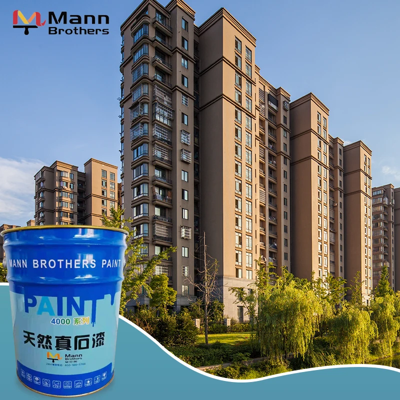 Natural rock stone coating lacquer texture paint for exterior wall