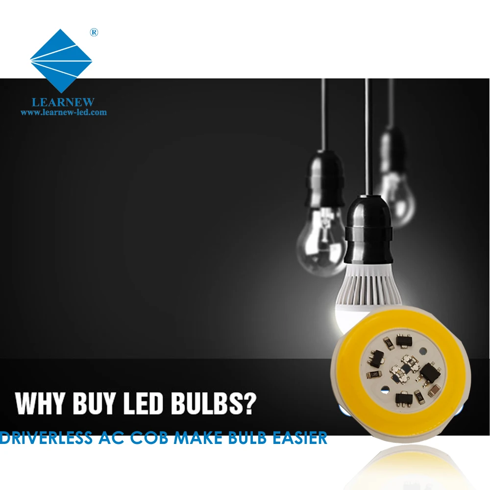 Driverless LED grow light chips 200V 240V 15w ac cob led for flower boom