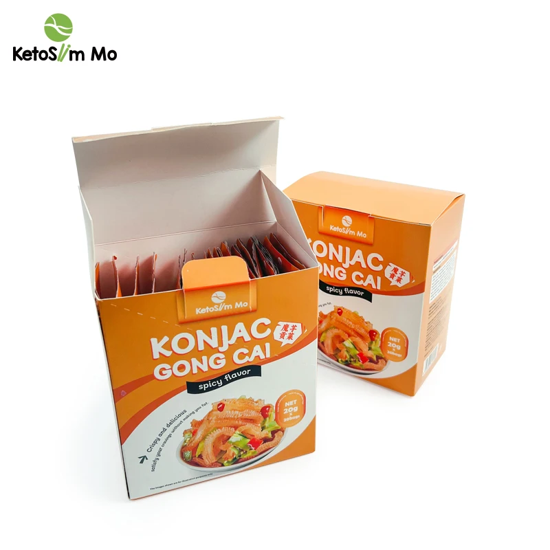 Healthy Spicy and Delicious Food Casual Chinese Snack Konjac Low Calories Exotic Packaged in Box