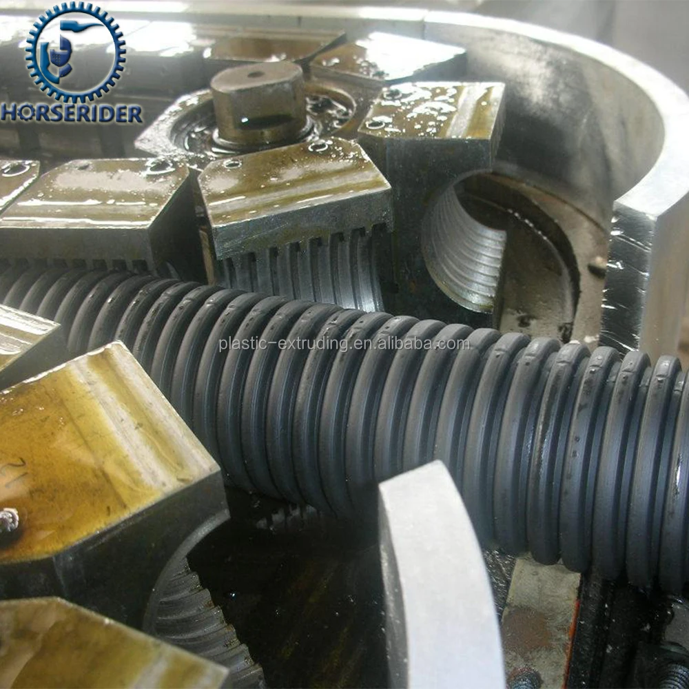 Пластиковые ПВХ PP PE PA гофрированные трубы экструзионная машина производственная линия