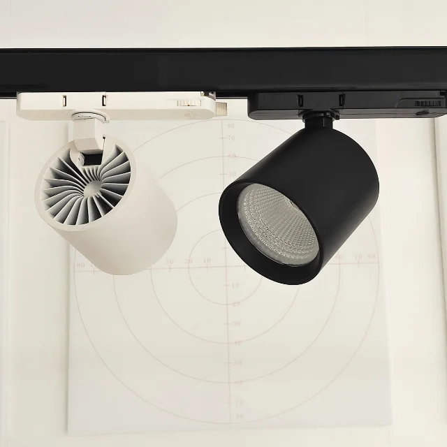 RONSE 220v ceiling spot cob led modern aluminum lamp rail lighting zoomable track lights